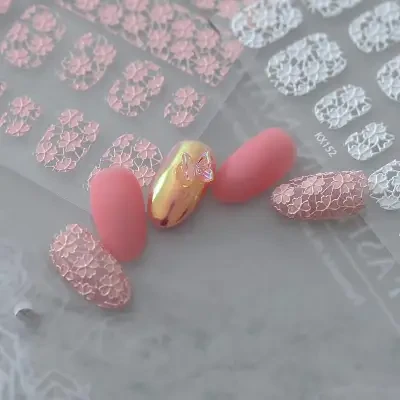 シール・ネイル・ネイルアート・新技術・5D・バックグルー・マット・TENSOR・薄くて丈夫な・KXコラボシリーズ