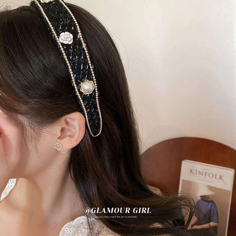 カチューシャ・ヘアアイロン・シンプル・個性的・あわせ易い・花の真珠・ホットエナメル・高い頭頂部・韓国っぽ・ヘッドバンド|undefined