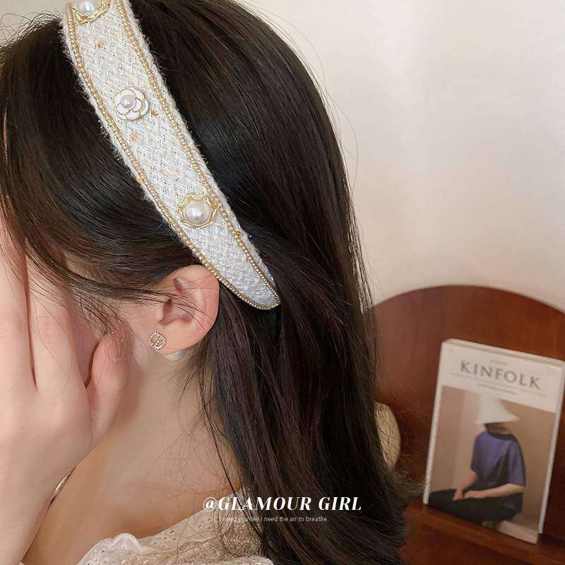 カチューシャ・ヘアアイロン・シンプル・個性的・あわせ易い・花の真珠・ホットエナメル・高い頭頂部・韓国っぽ・ヘッドバンド|undefined