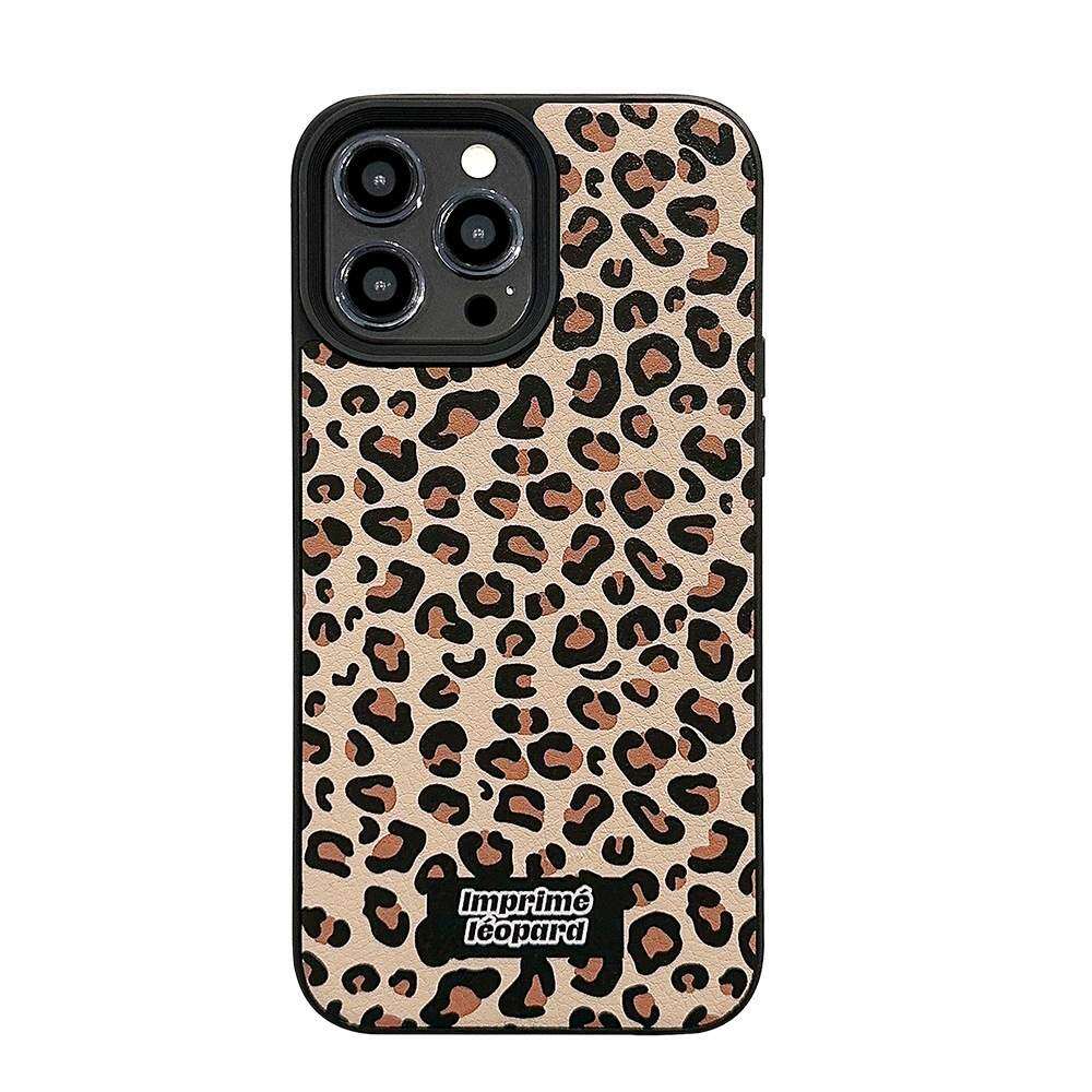 「iPhone多機種対応」ヒョウ柄 秋冬向け スマホケース ｜合成皮革・ソフトタイプ・iPhone15/14/13/12/11|undefined