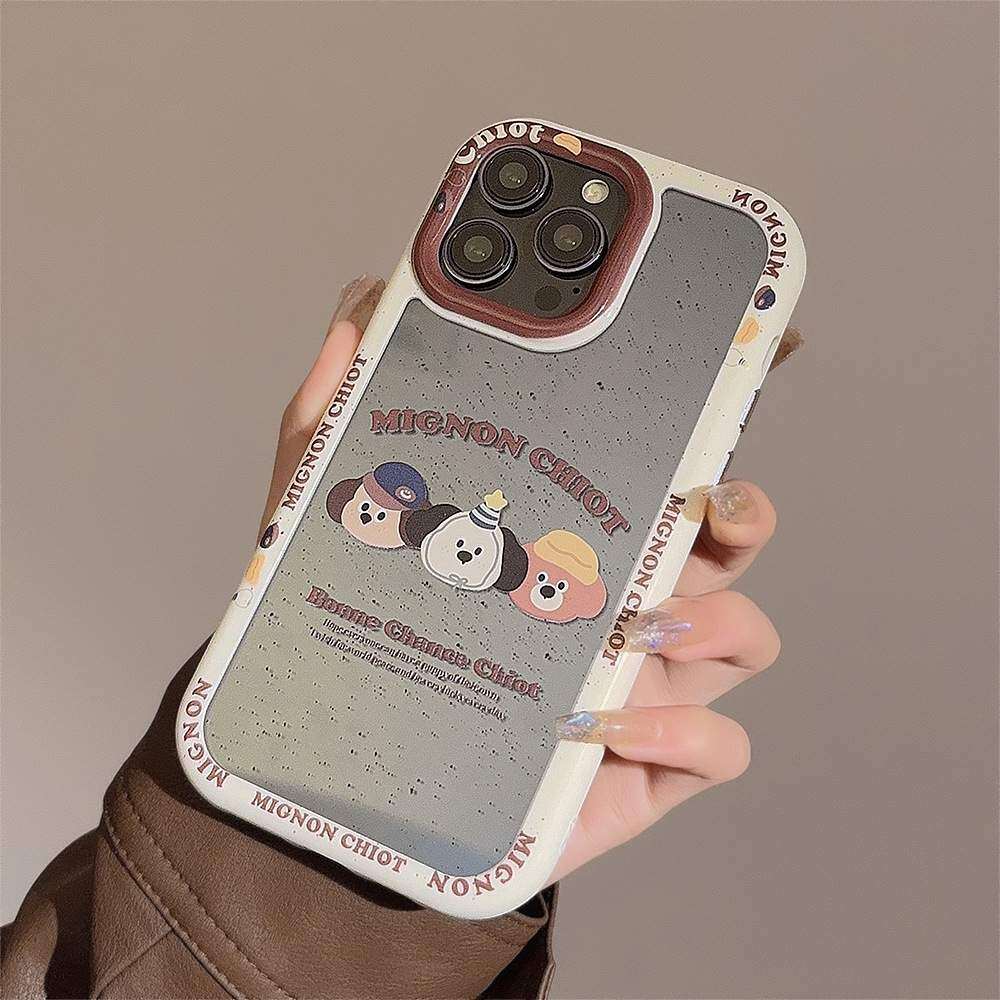 「iPhone多機種対応」 かわいい・ワンちゃん・iPhoneケース｜ハードタイプ・アクリル製・チェーン付き・iPhone15/14/13/12/11|undefined