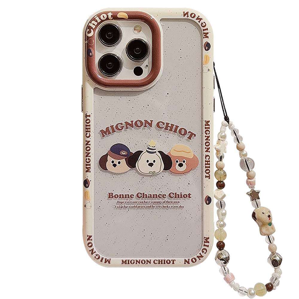 「iPhone多機種対応」 かわいい・ワンちゃん・iPhoneケース｜ハードタイプ・アクリル製・チェーン付き・iPhone15/14/13/12/11|undefined