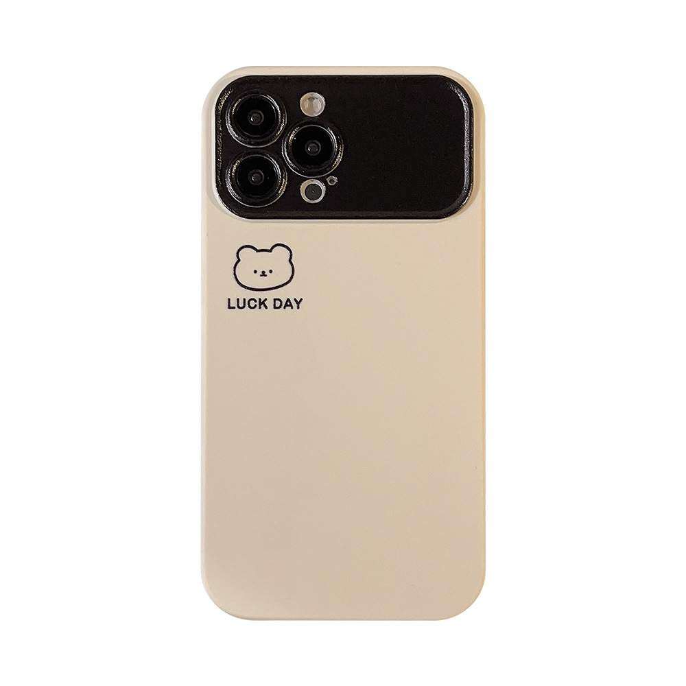 「iPhone多機種対応」 クマちゃんヘッド スマートフォンケース  |  ソフト・シンプル・簡単・カワイイ・クマちゃん・文字柄|undefined