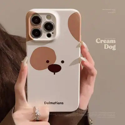 「iPhone多機種対応」おもしろい犬ちゃん スマートフォンケース  |　プラスチック・カワイイ・茶色