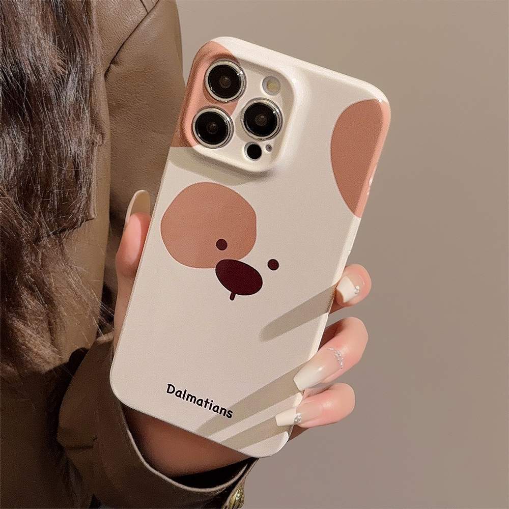 「iPhone多機種対応」おもしろい犬ちゃん スマートフォンケース  |　プラスチック・カワイイ・茶色|undefined
