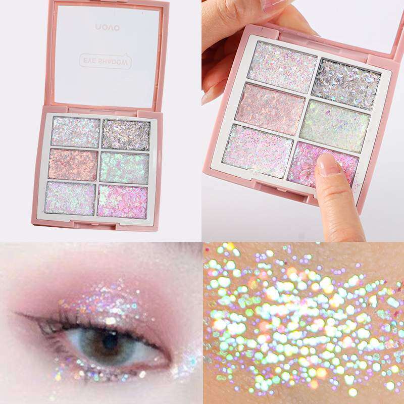 NOVOアイシャドウ｜カラフル・キャンディペーパー・6色・ラメ・ステージメイク・大粒・ジェリー|undefined