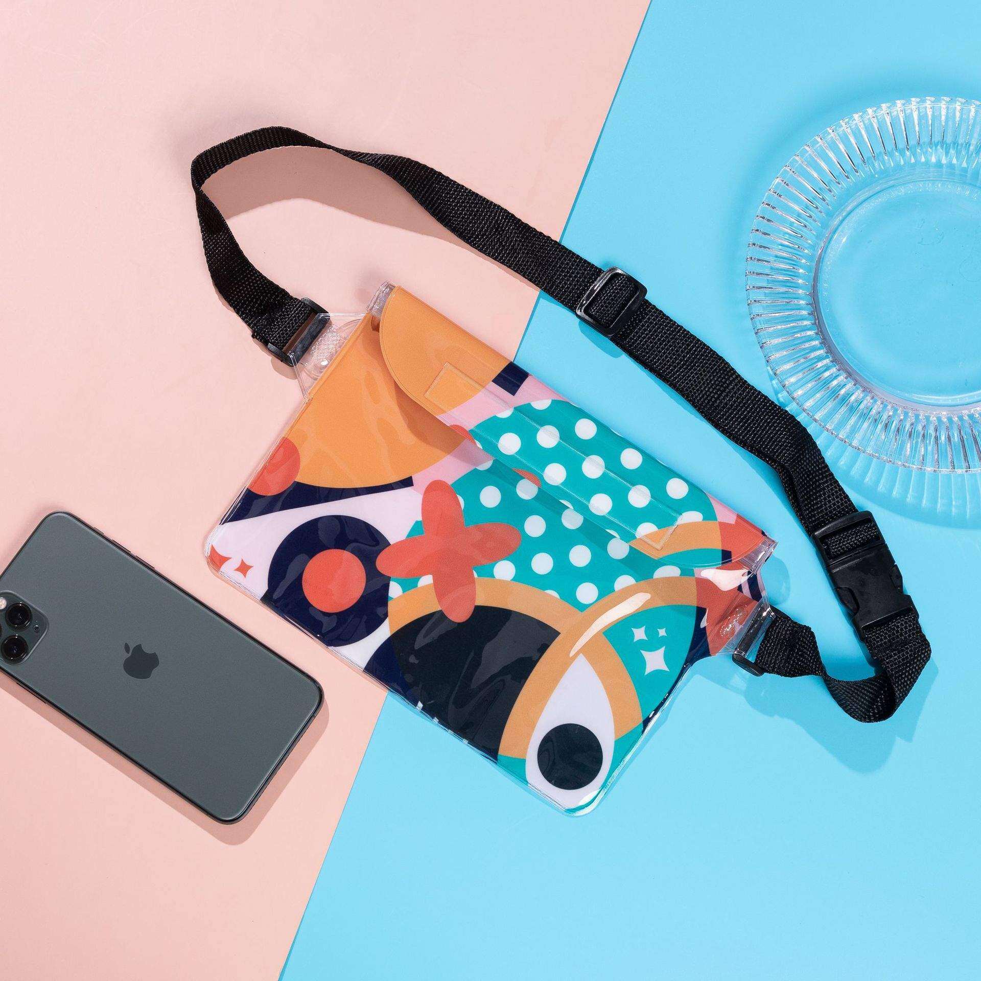 ASXDCP メンズカラフルファニーパックランニングバッグアウトドアスポーツバッグ乗馬レクリエーションスポーツバッグ(B) ASXDCP メンズカラフル ファニーパックランニングバッグアウトドアスポーツバッグ乗馬レクリエーションスポーツバッグ(A) ボストン バッグ、ファニーパック、防水ファニーパック、大容量、屋外、旅行、携帯電話収納バッグ。, ブルー。