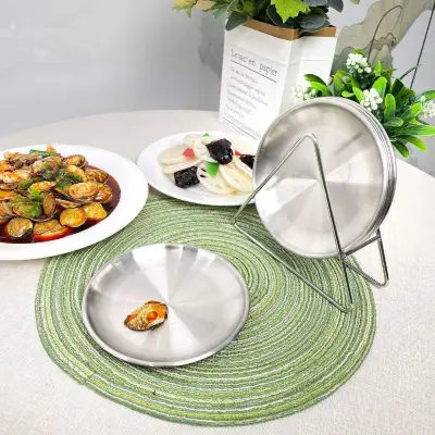 ステンレス製丸型小皿セット14cm｜調理の効率がはかどる下ごしらえ用の丸型トレー、カットした食材の小分けや下味付けに便利