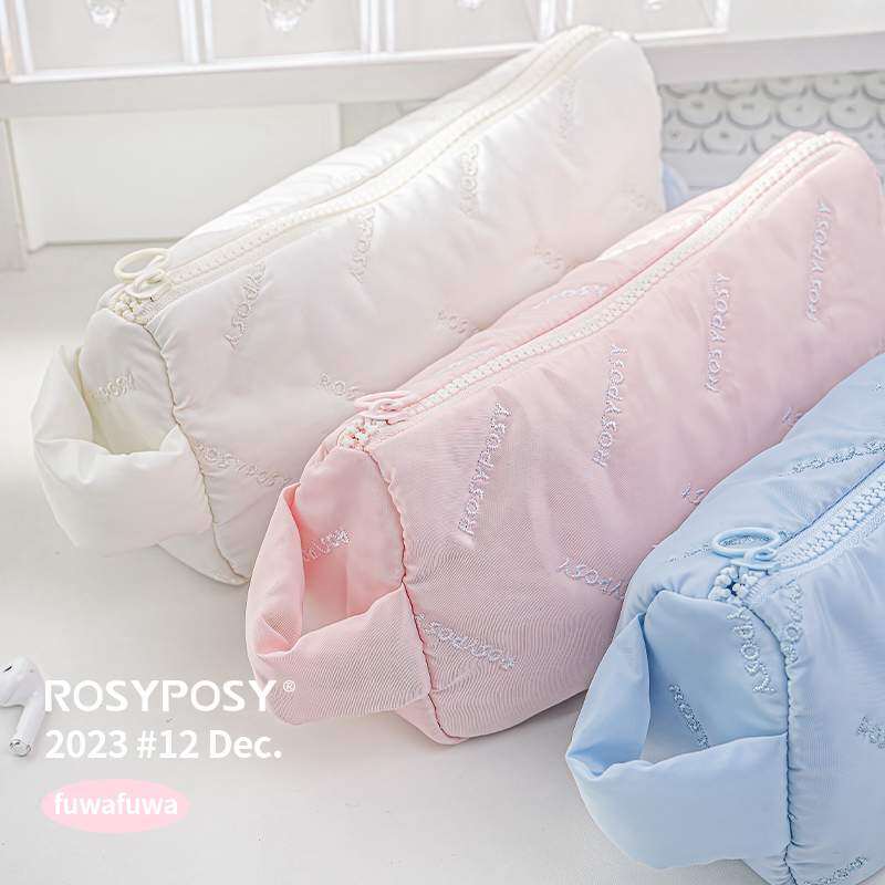 RosyPosyペンケース｜雲のように・ふわふわ・大容量・文房具・刺繍・筆箱|undefined