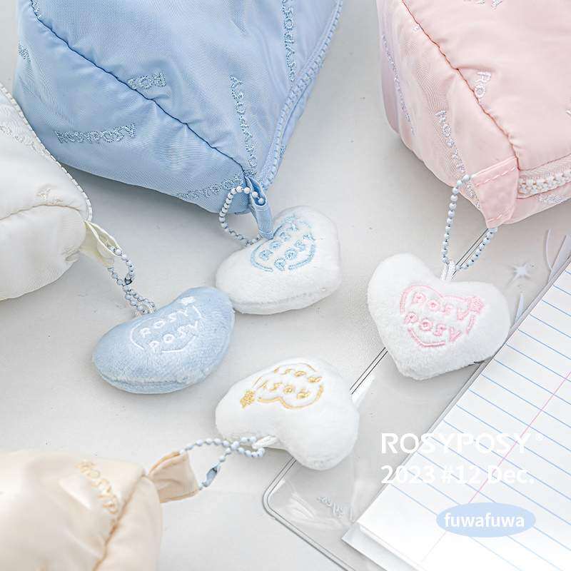 RosyPosyペンケース｜雲のように・ふわふわ・大容量・文房具・刺繍・筆箱|undefined