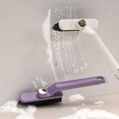 2in1隙間掃除ブラシ｜多機能・回転できる・トイレ・浴室・360°死角なし・硬毛ブラシ・隙間ブラシ・お掃除