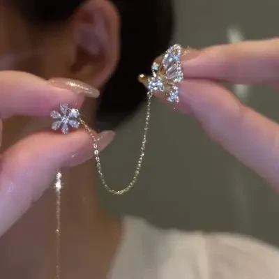 ピアス｜イヤーライン・イヤークリップ・タッセル・気品あるイヤーペンダント・揺れる