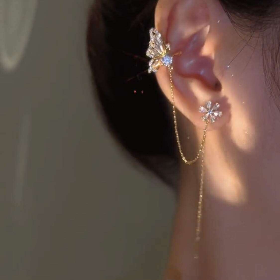 ピアス｜イヤーライン・イヤークリップ・タッセル・気品あるイヤーペンダント・揺れる|undefined