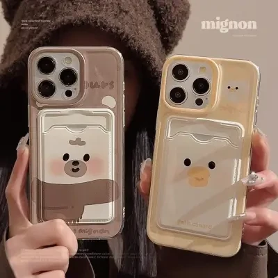 かわいい動物 iPhoneケース｜多機種対応・カード収納タイプ・ソフトケース・シリコン製