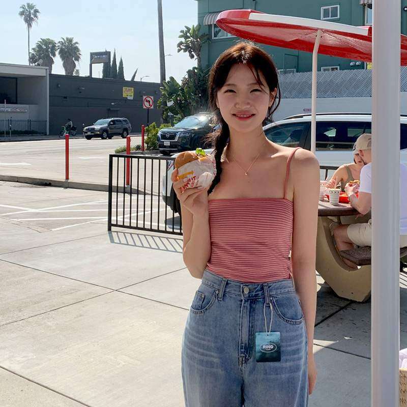 ノースリーブ・キャミソール・2024年新作・夏用・薄手・インナー・単品・女性用|undefined