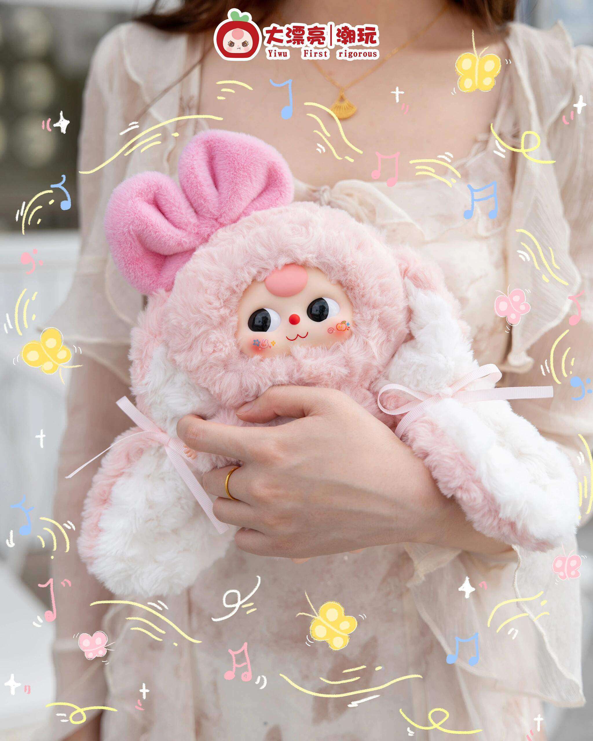 BABY THREE】垂れ耳うさぎシリーズ・ラビットリボーン