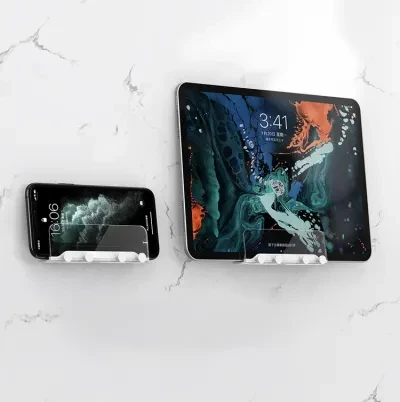 多機能壁掛け式ホルダー｜キーやスマホ＆タブレットなどの小物置き、ハンズフリーで楽々快適♪強力接着で落ちてくる心配もありません