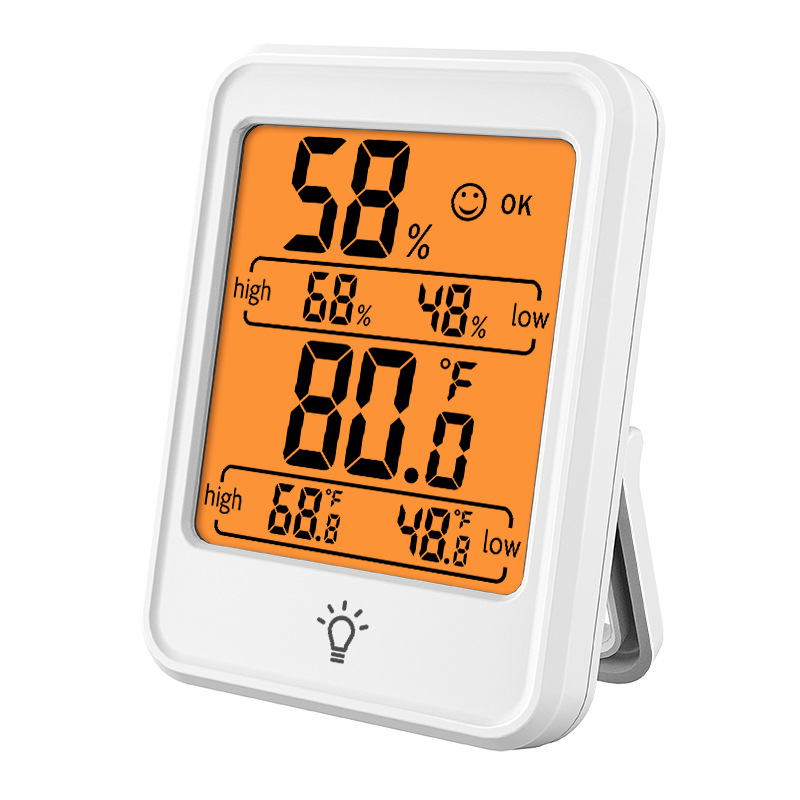 室内デジタル温度計｜「乾燥、快適、多湿」の3段階で快適レベルを表示