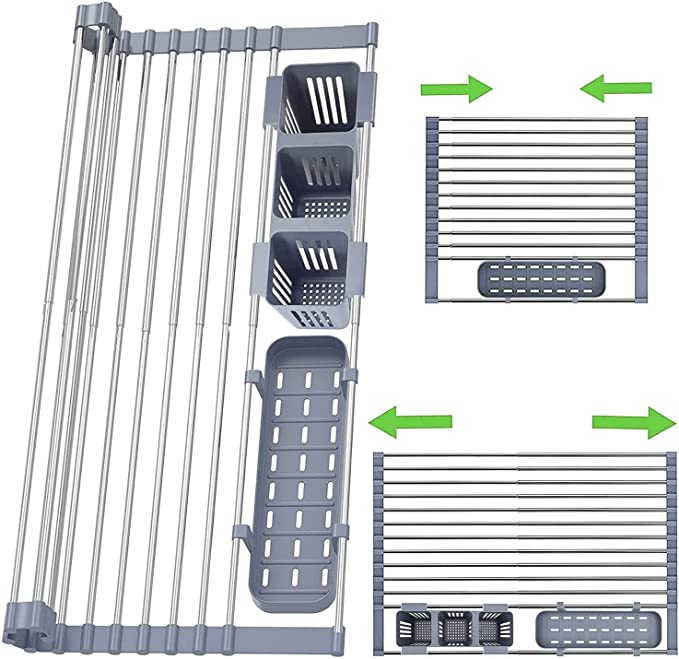 ステンレス製食器水切りラック丨折り畳み式でちょう省スペース！|undefined