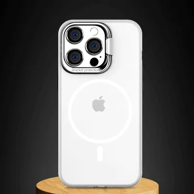 『人気応援商品』ワイヤレス充電対応iPhone12ケース｜目立たないスタンド付き、本来の美しさを損なわない透明ケース！