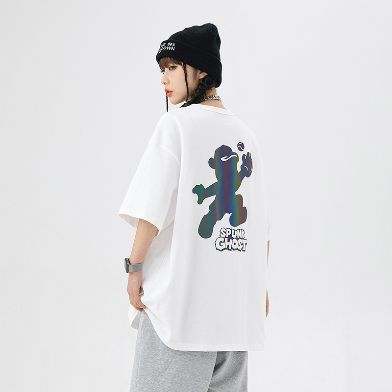 Tシャツ-OVERSIZE- cotton-反射素材｜服|undefined