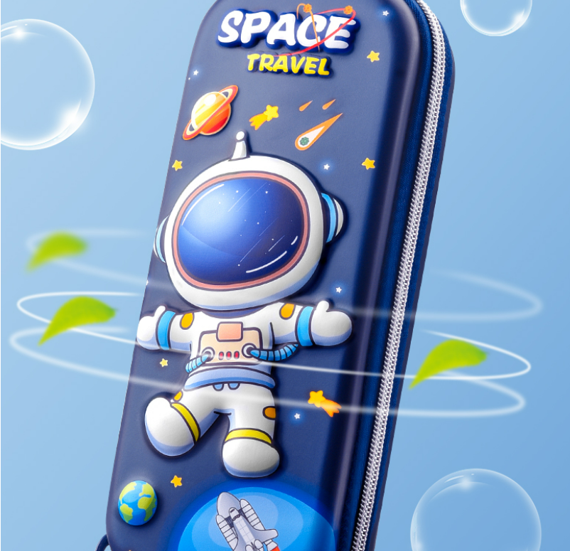 3D宇宙飛行士ペンケース│EVA素材で超軽量！防水・耐落下・高耐久、新学期に最適なプレゼント♪