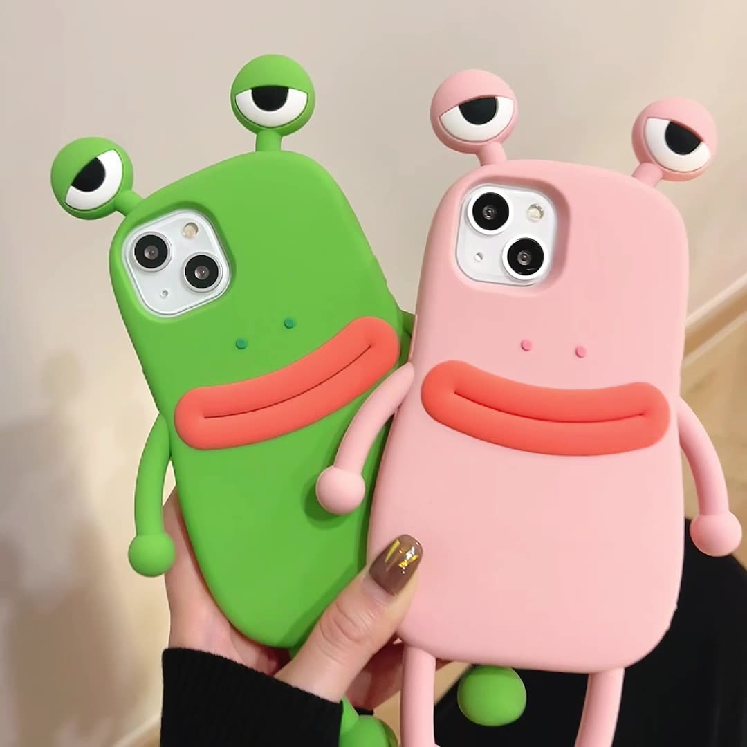 【ゲロゲロ】可愛い蛙iPhoneケース｜キモ可愛い風