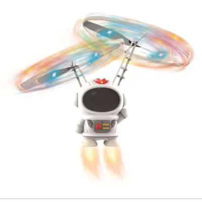 『大人気おもちゃ』フライング宇宙飛行士｜360°回転ヘリコプターフライスピナ·USB充電式·屋内および屋外で遊べる