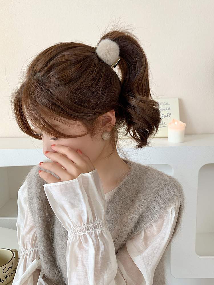韓国風ヘアクリップ｜かわいい・髪飾り・小物・女の子 プレゼント・ポニーテール・秋冬・クロス