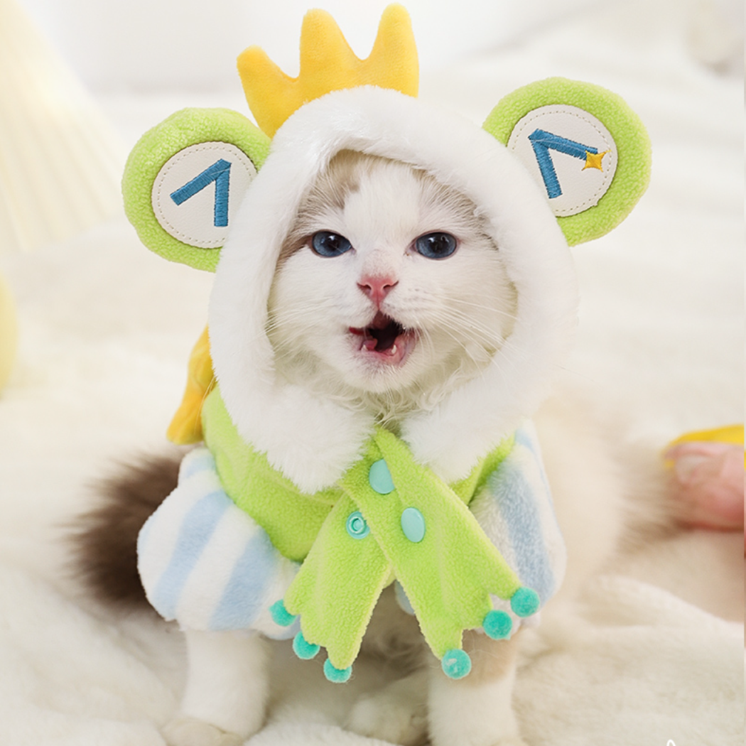 カエルの王子様 猫用ペット服｜寒い防寒セーターが登場しております！とても可愛い☆|undefined