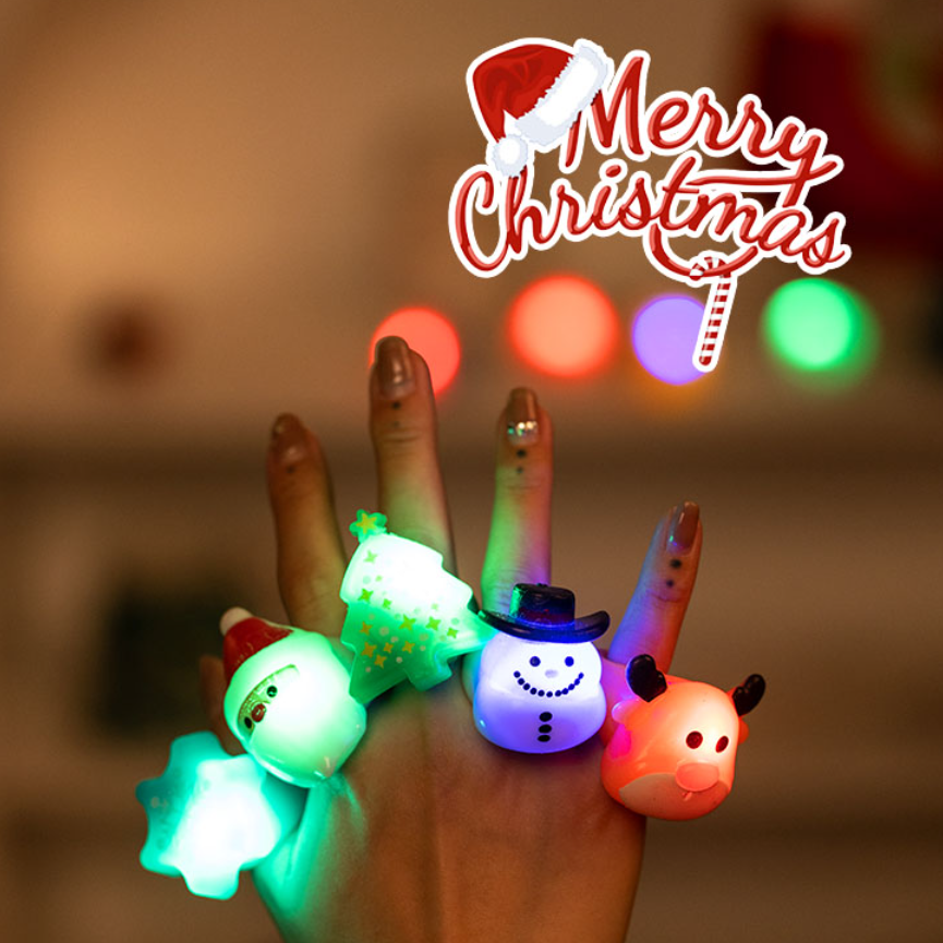 『 メリー クリスマス～』クリスマス　☆光る指輪セット｜誰でも簡単に遊べる·クリスマスの雰囲気を盛り上がる☆|undefined