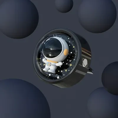 なんでもNANN ライト付き車用芳香剤｜興味深いファンデザインで、車の隅々まで香りを拡散させる