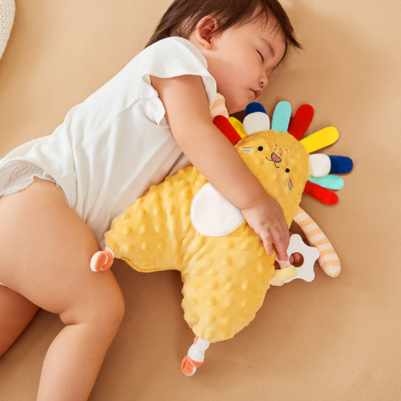 『赤ちゃんのために～』寝かしつけ　ぬいぐるみ｜赤ちゃんの寝かしつけに重要な「安心感」を与える おもちゃ