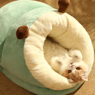 かわいいペットベッド｜通気性と耐摩耗性により、ペットは快適で暖かい休息環境を確実に楽しむことができます。