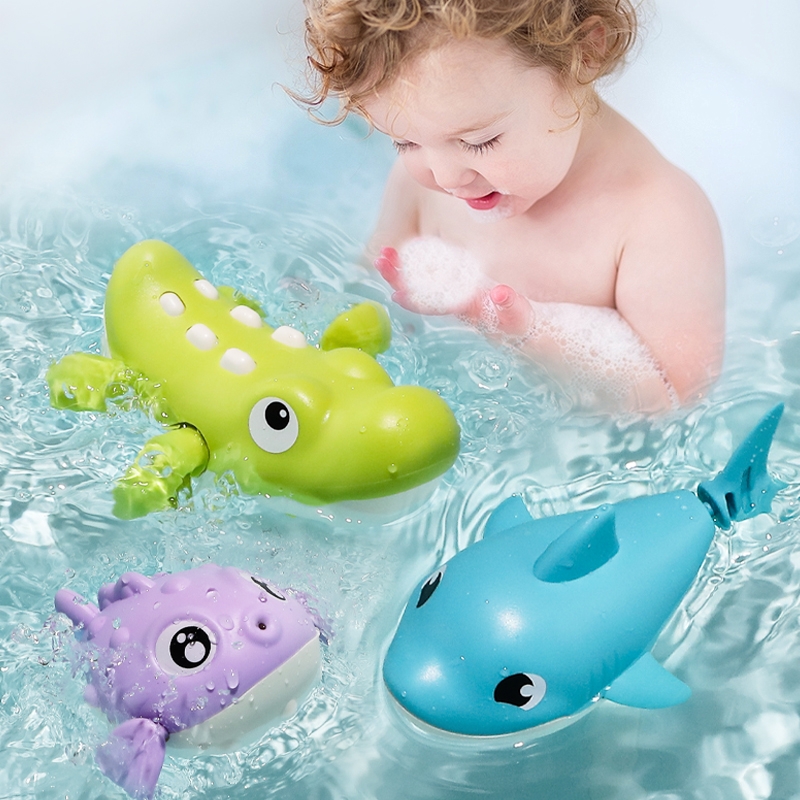 『お風呂おもちゃ』スイミングワニのお風呂おもちゃ｜巻き上げ式、電気不要、簡単で楽しいお風呂時間に！|undefined