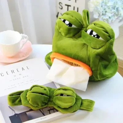 カエルティッシュカバー  ぬいぐるみ｜お部屋に飾っていつでもおもしろい