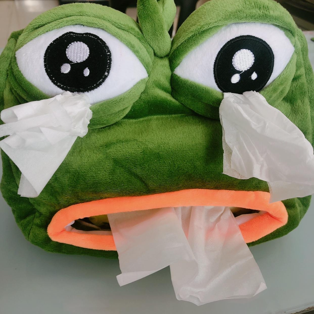 カエルティッシュカバー  ぬいぐるみ｜お部屋に飾っていつでもおもしろい|undefined