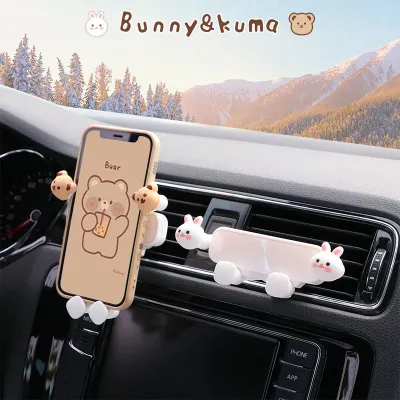 かわいいスマホホルダー｜超可愛い動物デザイン、エアコン吹き出し口専用