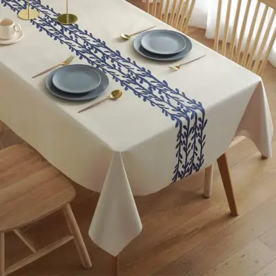 テーブルクロス｜カーキ色はお部屋のイメージを明るくチェンジでき、温かい雰囲気を醸し、お食卓上の和食にも洋食にも、どんな料理にも合う
