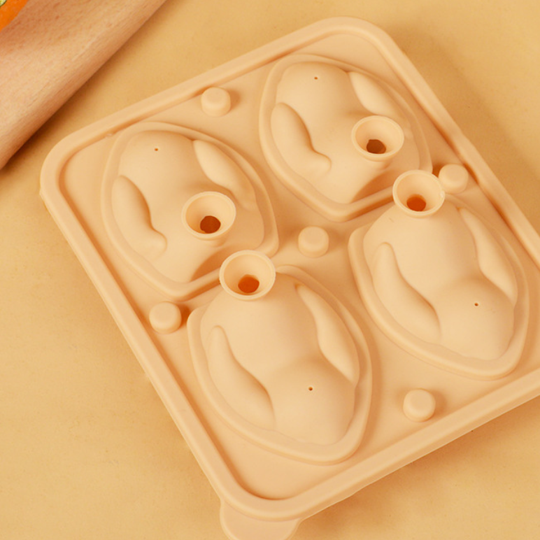 うさぎ製氷皿│角氷がゆっくりと溶けて飲み物を涼しく保ち、カクテルやウイスキーに最適です。|undefined