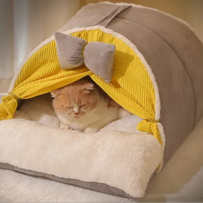 もこもこ猫ベッド｜超やわらかい猫布団 安全感をペットに与える