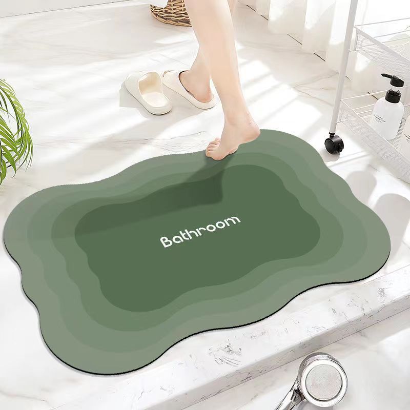 柔らかい珪藻土バスマット｜風呂マット ・滑り止め ・お手入れが簡単です！