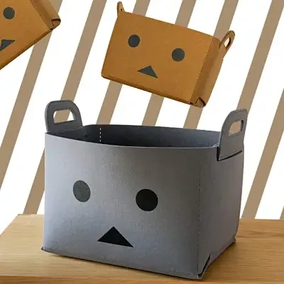 Planowa 収納ボックス 取っ手付き 小物入れ フェルト生地｜衣服やたまった書類、子供のおもちゃや小物入れとして、どんな用途にも幅広く対応