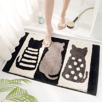 浴室マット｜柔らかくて肌触りが良い表面、足を包み込む不ような踏み・乾燥機武不可