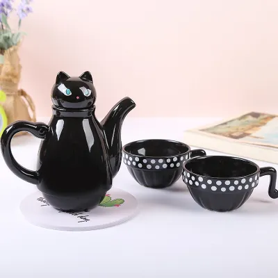 超かわいい！ティーポットセット｜茶こし付き コップ2個付き