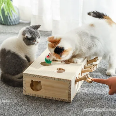 モグラたたきゲーム 猫おもちゃ | 退屈対策 ペット運動不足解消