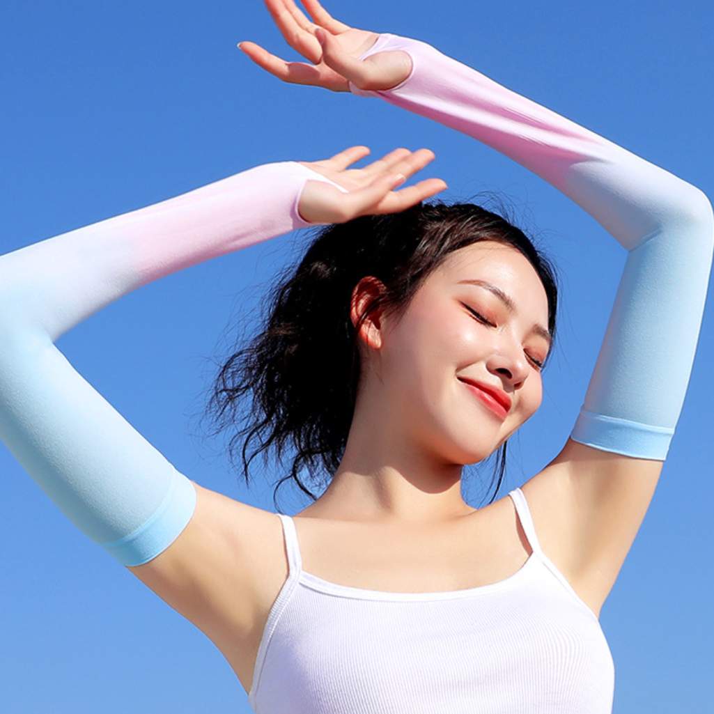UVカットアームカバー｜夏にぴったりアームカバー。屋外での作業や野外活動をするときには、腕カバーが肌の保護を強化できます。