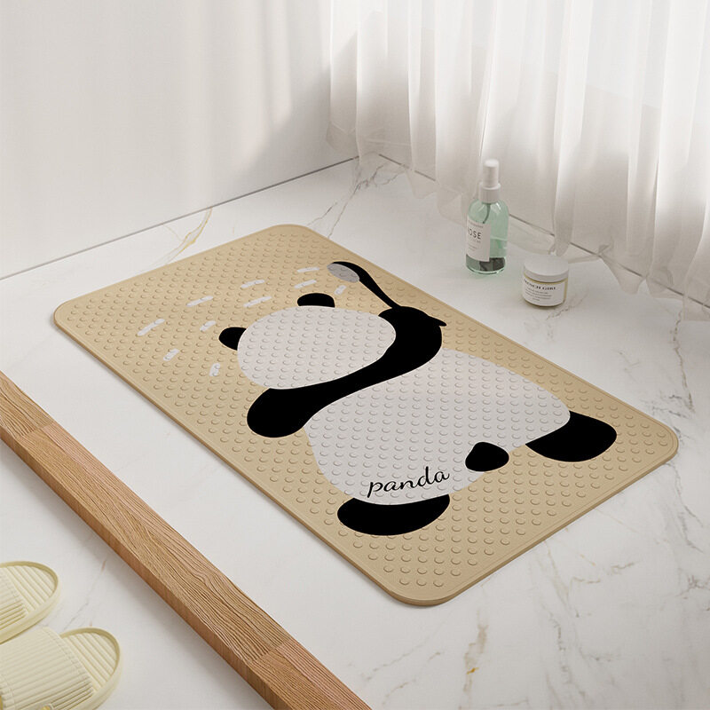バスマット│吸盤式で優れた安定性があります。表面が滑り防止のため、凸凹加工が施してあり、乗っても滑りにくくなっています。|undefined