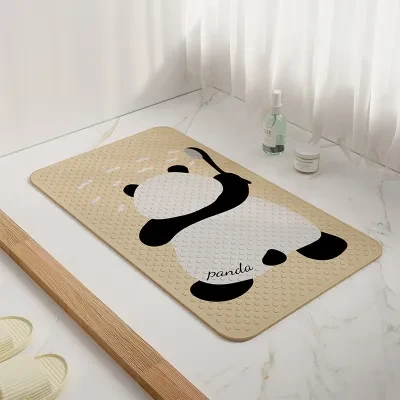 バスマット│吸盤式で優れた安定性があります。表面が滑り防止のため、凸凹加工が施してあり、乗っても滑りにくくなっています。