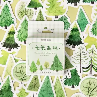 手帳シール｜手帳デコ・45枚入り・貼れるの紙素材 ・可愛い文房具・手作り用・DIY用・コラージュ素材
